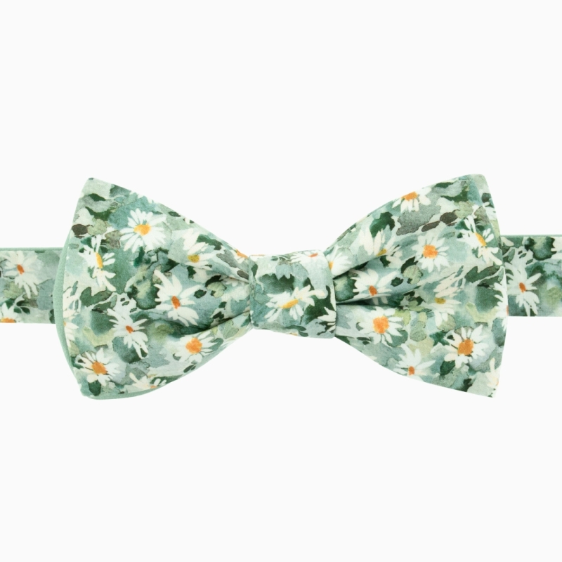 Nœud papillon Liberty Marguerite vert anglais